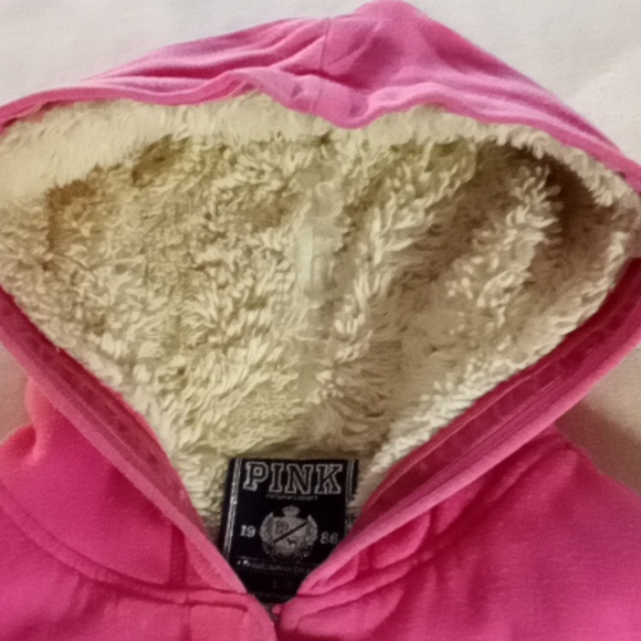 VINTAGE VICTORIA SECRET PINK WOMENS SIZE LARGE COAT EUC - Picture 7 of 11